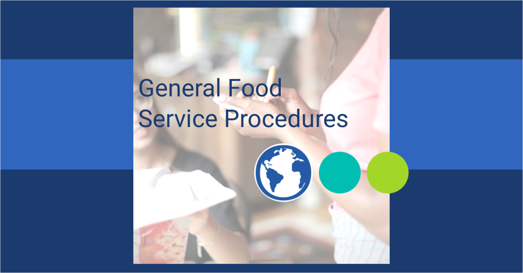 Customer Service_General food service procedures
