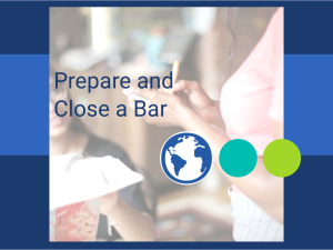 Customer Service_Prepare and close a bar